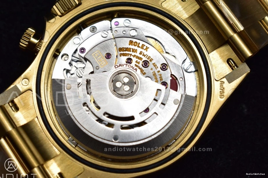 Durable YG V 116505 Dial Clean 399 on Markers 1:1 Edition YG Best SA4130 Black Daytona Bracelet 1115